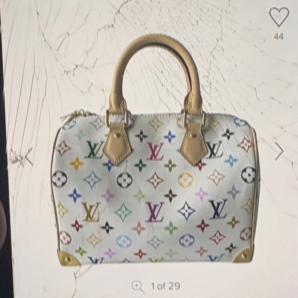 Louis Vuitton White Multicolor Satchel